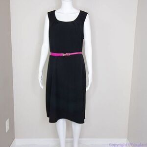 AGB black sleeveless scoop neck dress,‎ women's size 14